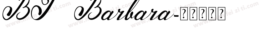 BT Barbara字体转换